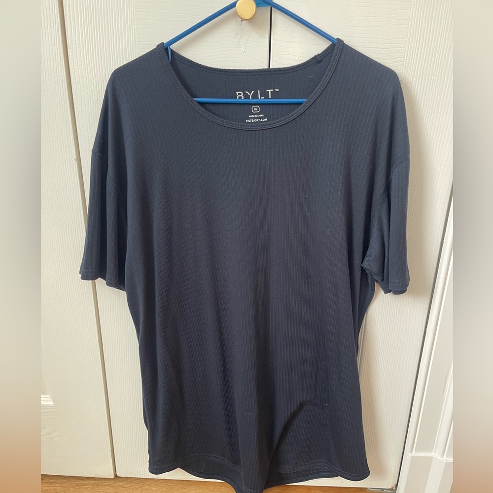 BYLT Basics Dark Gray Short Sleeve Tee